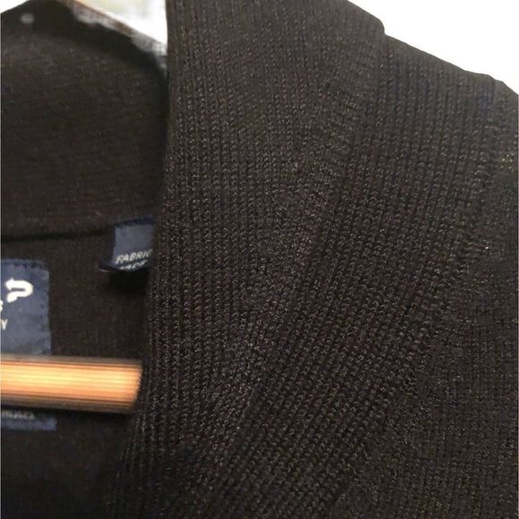 Private Member Narrow Shawl Collar Stretch Cardigan - Size M - Picture 3 of 5